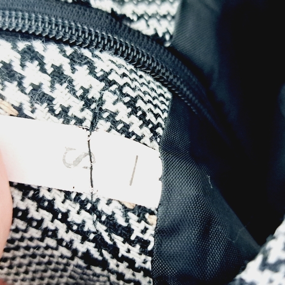 Dark Academia Plaid Silva Check Faux Wrap Tweed Look Skirt - Picture 5 of 6